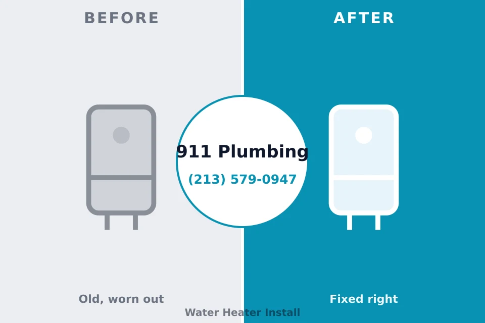 Before and after: plumbing repair Skidaway Island, GA